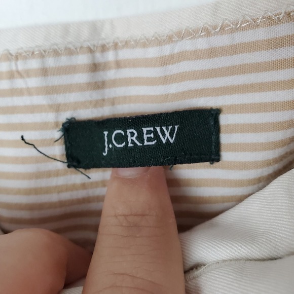J. Crew Women's 0 Khaki Mid Rise Wide Leg Trouser Pants Style 83946 Y2k - Picture 5 of 8